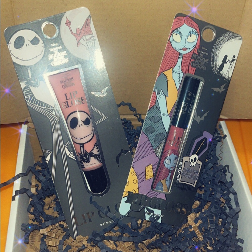 Disney Nightmare Before Christmas Lip Gloss Duo - Pink & Black